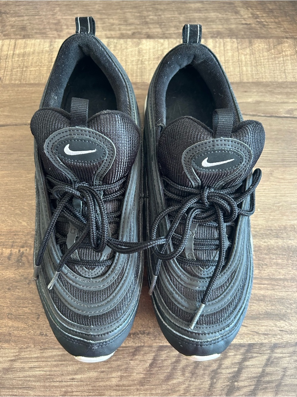 Nike Air Max 97 Black & White Unisex Mens Size 8 / Womens 9.5 Sneakers 921826-00